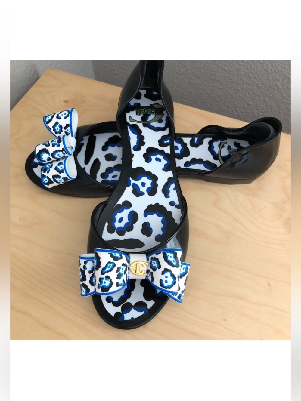 JUST CAVALLI Jelly D'Orsay Flats Made In Italy
- - Picture 2 of 10